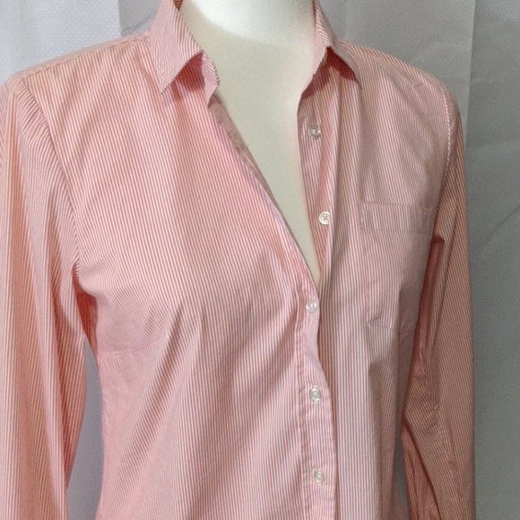 Apt 9   Pink & White Pinstriped Shirt - Picture 6 of 8